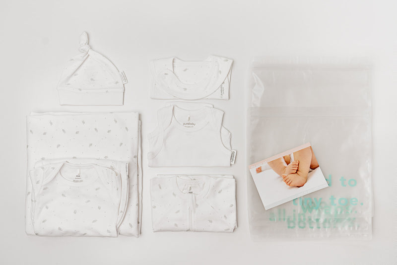 Suite Set + Birth Suite Purebaby Newborn Hospital Pack